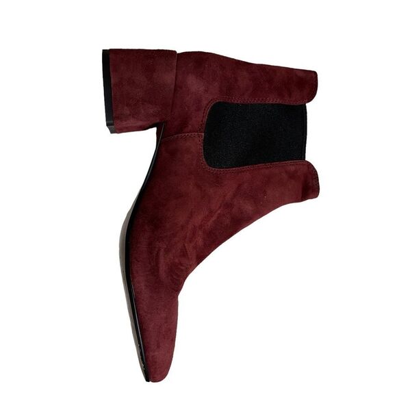Coach Shoes‎ Coach Tia Suede Ankle Bootie Wine Red Size 7 - Picture 5 of 12